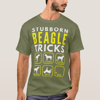 Camiseta Truques de Beagle Stubborn - Prêmio de Formação de