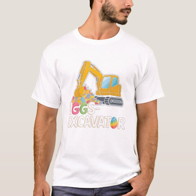 Camiseta Truques de Construção de Ovos de Páscoa de Eggscav (Frente)