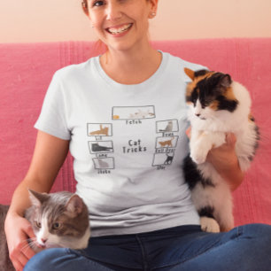 Camiseta Truques de Gato Engraçados