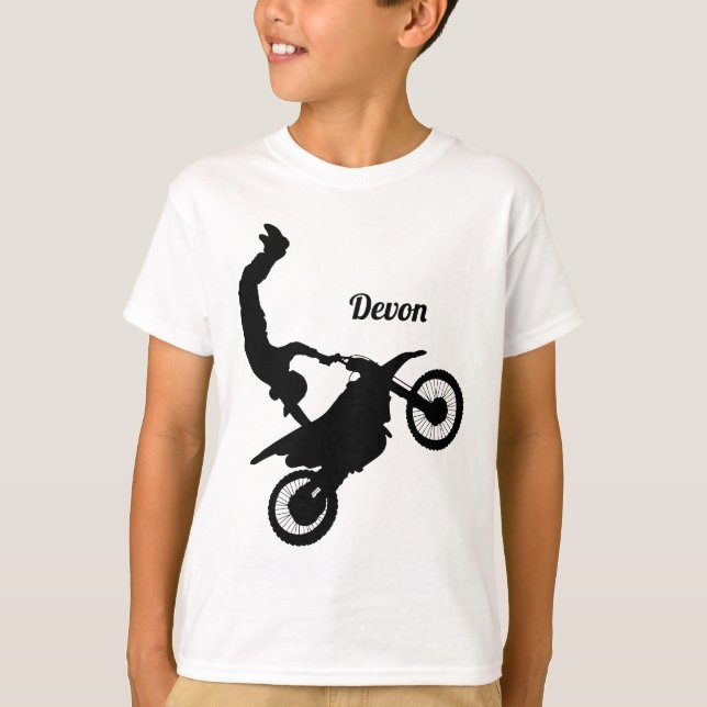 Camiseta Truques de Motocross do Freestyle (Frente)