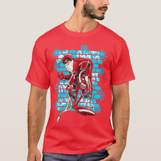 Camiseta Truques de Natal Santa Claus BMX