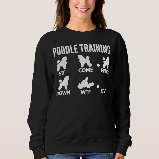 Camiseta Truques de Poodle Training Miniature Poodle (Frente)