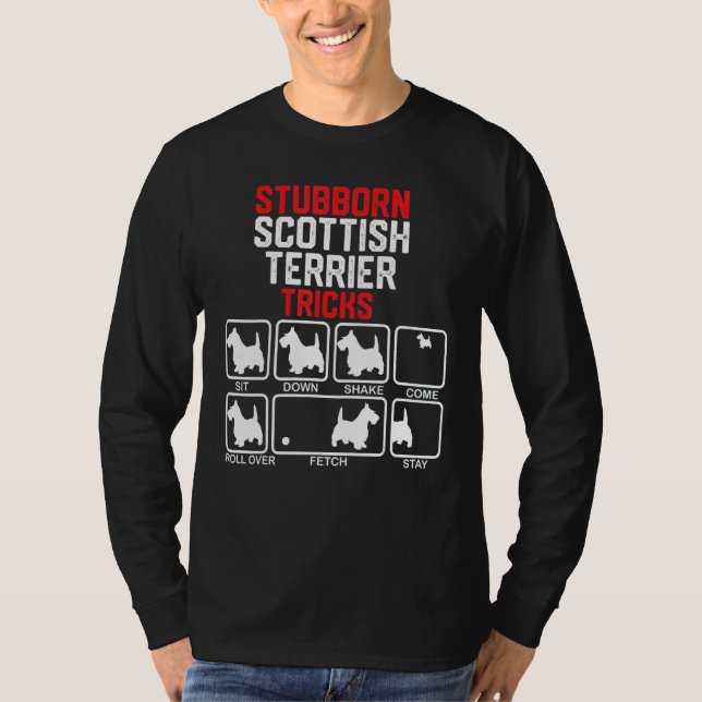Camiseta Truques de Terrier escoceses entusiastas (Frente)