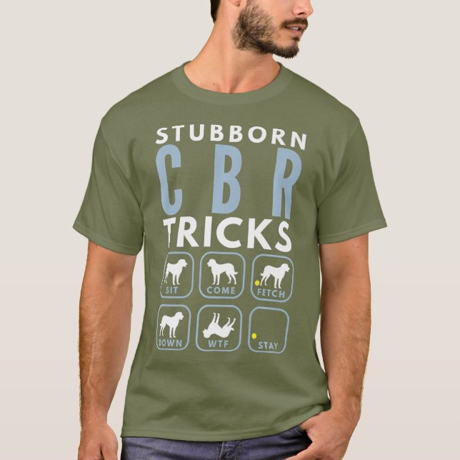 Camiseta Truques de varejo de Chesapeake Stubborn - Cão (Frente)