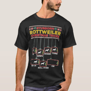 Camiseta Truques de Xmas Rottweiler Stubborn
