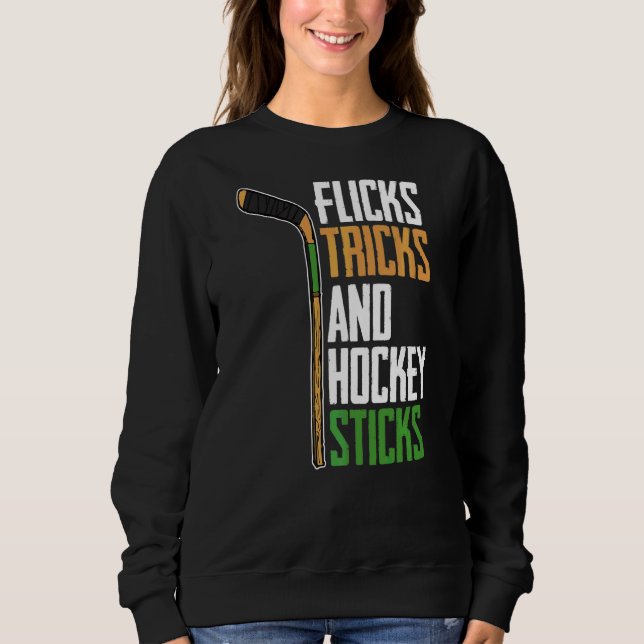 Camiseta Truques e palitos de hóquei em campo (Frente)