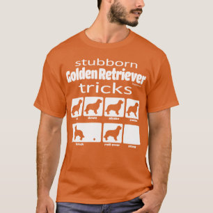 Camiseta Truques teimosos do golden retriever