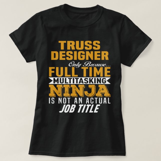 Camiseta Truss Designer (Frente do Design)
