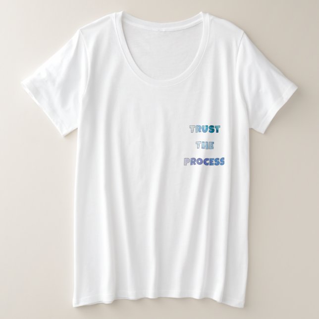 Camiseta Trust The Process – Growth Mindset  (Frente do Design)
