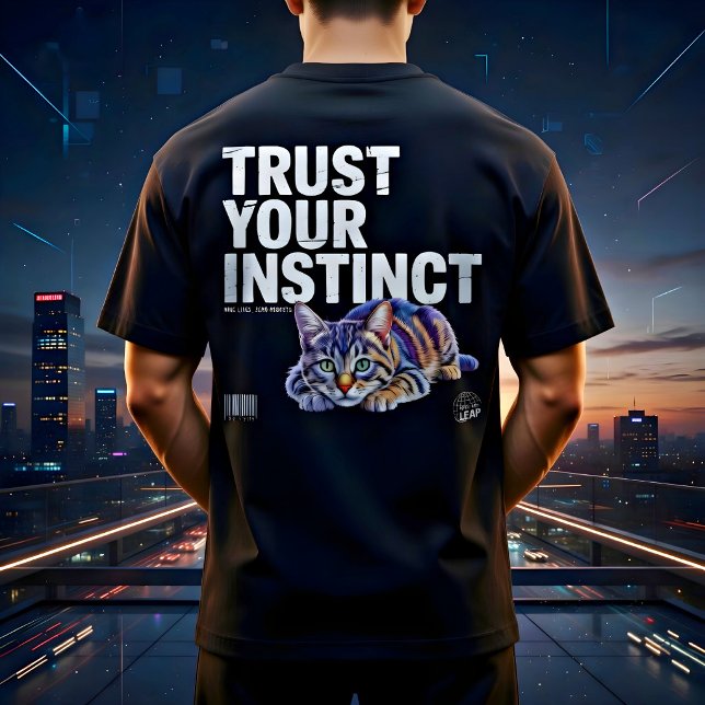 Camiseta  Trust Your Instinct Cat Lover Gift (Criador carregado)