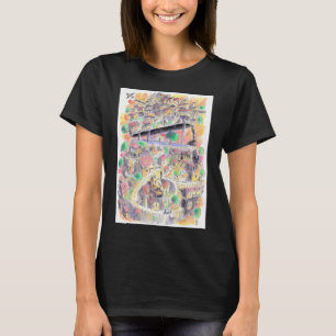 Camiseta Truta Arco-Íris Fumante â€” Ilus Pop Retro