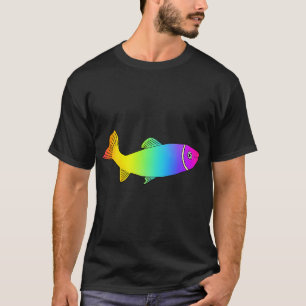 Camiseta TRUTA ARCO-ÍRIS - Peixe Fofo em Cores Vibrantes Ar