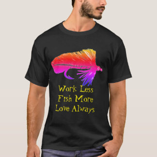Camiseta Truta, baixo e três favoritos de peixe