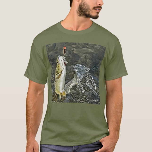Camiseta Truta Castanho Leva O Isco (Frente)
