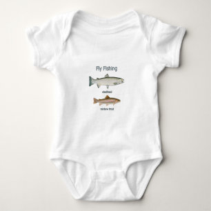 Camiseta Truta de arco-íris da pesca com mosca - truta