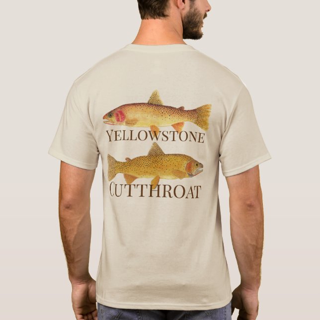 Camiseta Truta de Cutthroat Yellowstone (Verso)