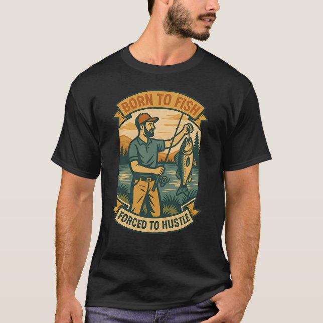 Camiseta Truta do Lago Salmon Design Retrô (Frente)
