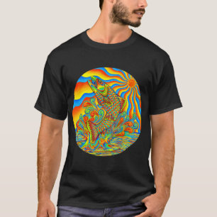 Camiseta Truta Psicodélica Arco-íris Trippy Peixe
