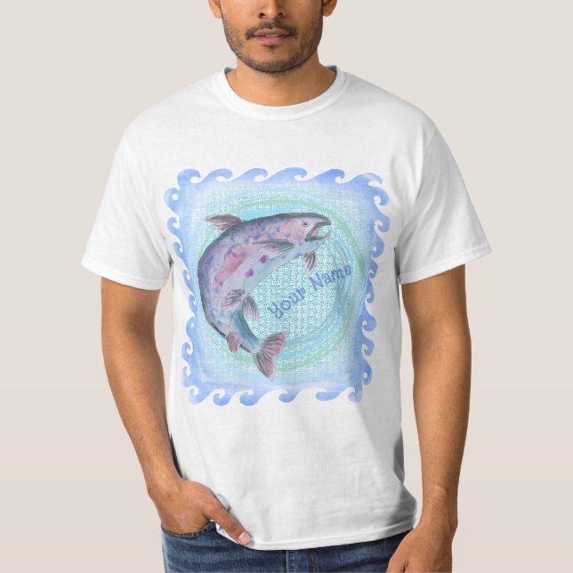 Camiseta Truta Pulando Pesca (Frente)
