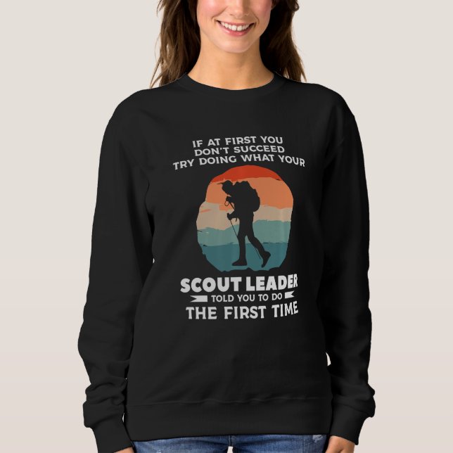 Camiseta Try Doing What Your Scout Leader Told You To Do Ca (Frente)
