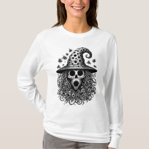 Camiseta Trypophobia Bruxas Caveira Design do Halloween
