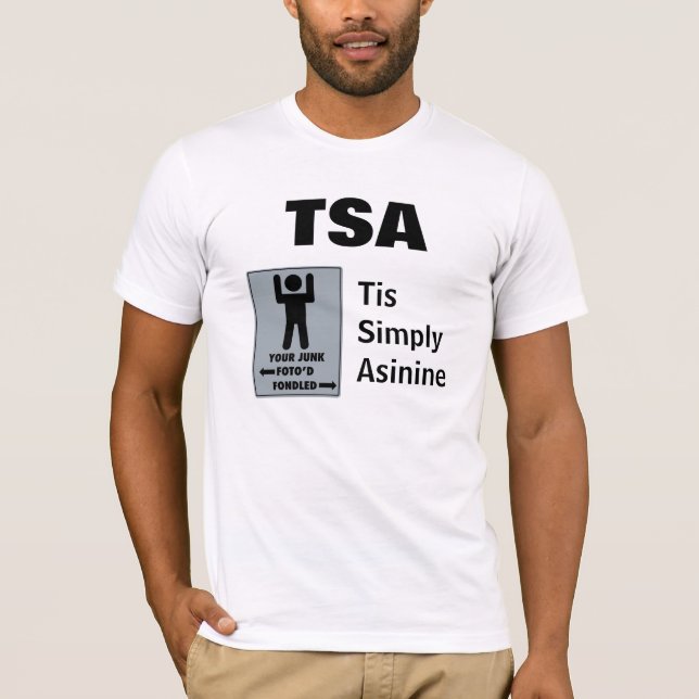Camiseta TSA, Tis simplesmente asinino - (Frente)