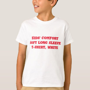 Camiseta TSerguimento suave de conforto infantil