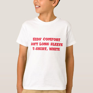 Camiseta TSerguimento suave de conforto infantil