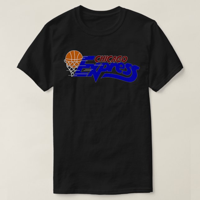 Camiseta TSertal de basquete Classic Chicago Express (Frente do Design)