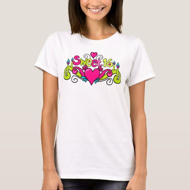 Camiseta tshirt 16 do doce dezesseis (Frente)