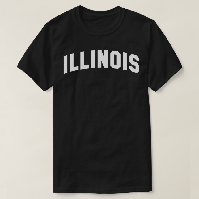 Camiseta TShirt 1 do Illinois (Frente do Design)
