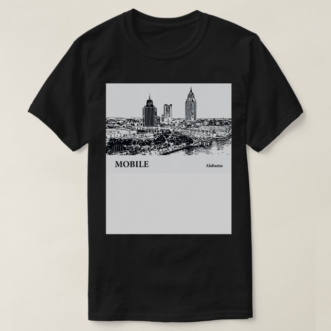 Camiseta TShirt 4 do Alabama móvel (Frente do Design)