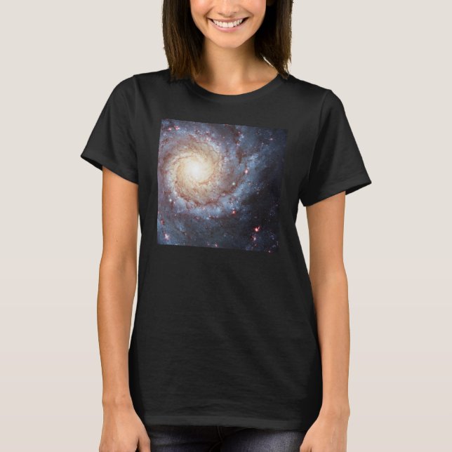 Camiseta Tshirt 74 mais messier da galáxia espiral (Frente)