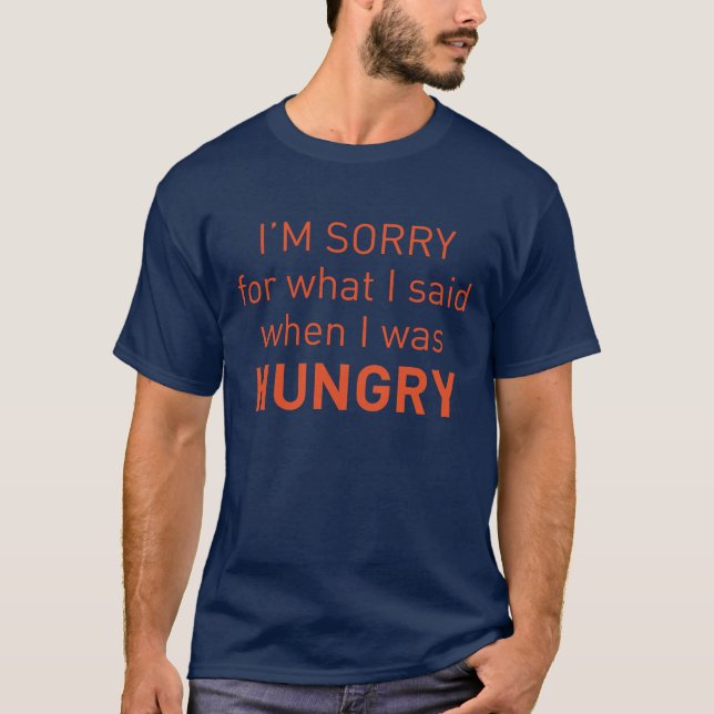 Camiseta Tshirt apologético para o com fome (Frente)