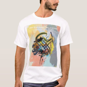Camiseta Tshirt árabe e islâmico da arte