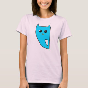 Camiseta Tshirt azul da coruja