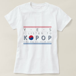 Camiseta Tshirt básico do ouvinte de Kpop do amante do