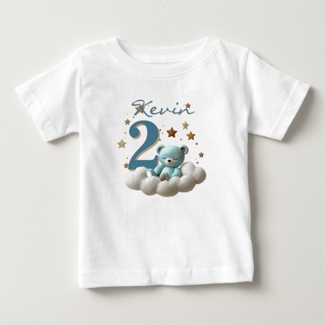 Camiseta tshirt bear birthday party (Frente)
