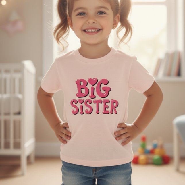 Camiseta tshirt big sister cute girly sister (Criador carregado)