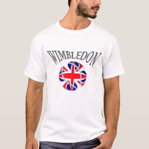 Camiseta Tshirt BRITÂNICO da bandeira do tênis de Wimbledon