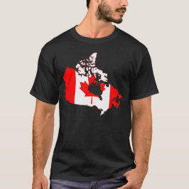 Camiseta Tshirt canadense dos homens do orgulho