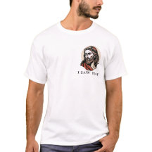 Tshirt com o retrato de Jesus e as palavras - eu v