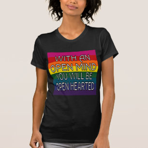Camiseta Tshirt completo do arco-íris do vis do esboço 2 