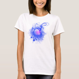 Camiseta Tshirt cor-de-rosa da esfera