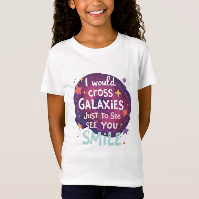 Camiseta Tshirt cute design for girl  (Frente)