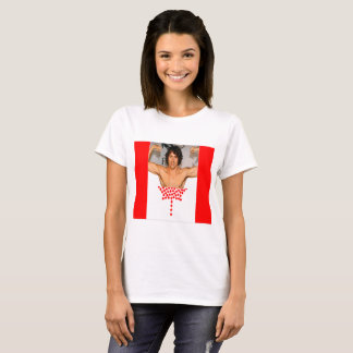 Camiseta Tshirt da bandeira de Justin Trudeau Canadá