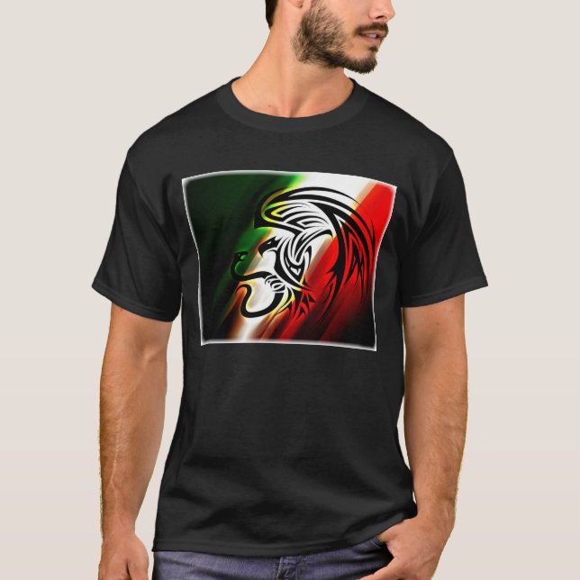 Camiseta Tshirt da bandeira de México (Frente)
