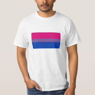 Camiseta tshirt da bandeira do orgulho do bi