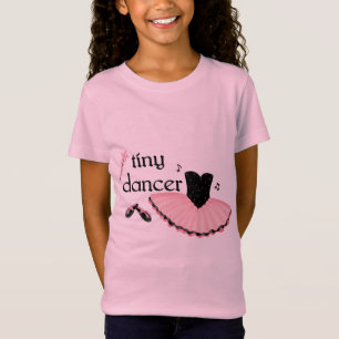 Camiseta Tshirt da boneca da menina minúscula do dançarin