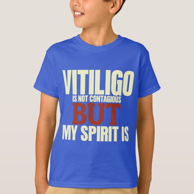 Camiseta Tshirt da consciência de Vitiligo (Frente)